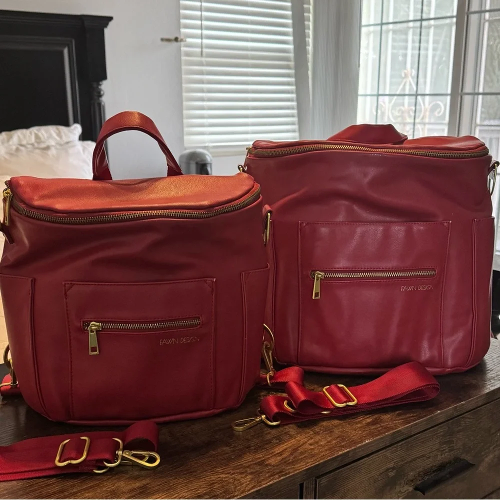 Fawn Design Red Backpack Bundle - Picture 2 of 7